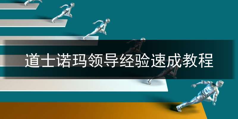 道士诺玛领导经验速成教程