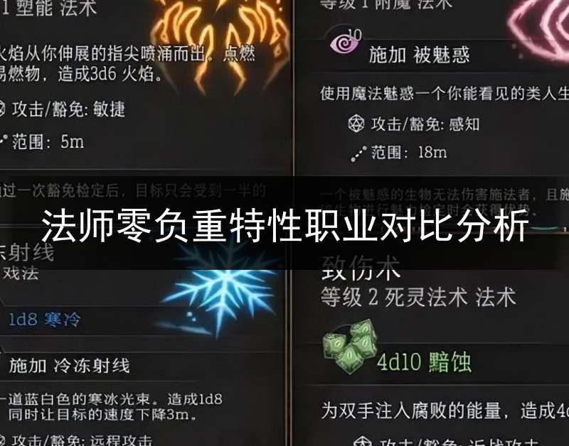 法师零负重特性职业对比分析